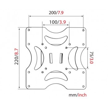 Suporte de parede universal de TV/monitor até 37"