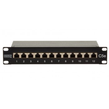 Painel de conectores DIGITUS CAT 5, Classe D, revestido