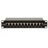 Painel de conectores DIGITUS CAT 5, Classe D, revestido