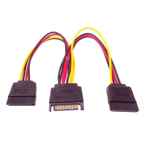 Cabo alimentação HDD Serial ATA - M/2xF 16cm