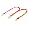 Cabo fonte de alimentação 2x 3pin plug 1x 3pin jack