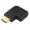 Adaptador HDMI Fêmea/Macho, ângulo 90º (direita)