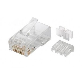 Ficha RJ45 CAT6a com guia