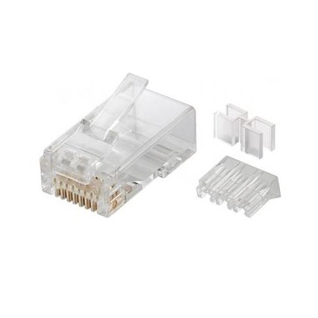Ficha RJ45 CAT6a com guia