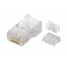 Ficha RJ45 CAT6a com guia