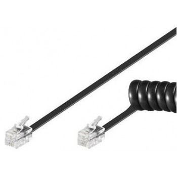 Cabo Telefone RJ10 Espiral 2mt