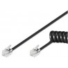 Cabo Telefone RJ10 Espiral 2mt