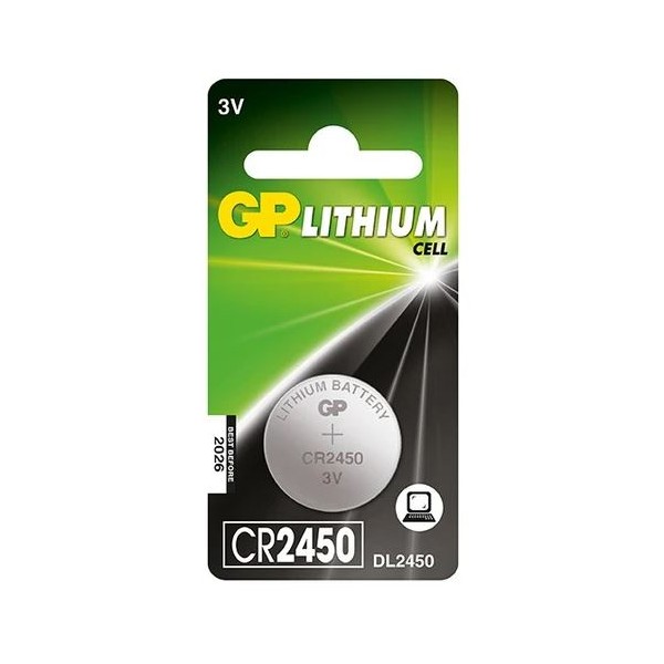 Pilha GP Lithium 3V CR2450