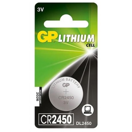 Pilha GP Lithium 3V CR2450