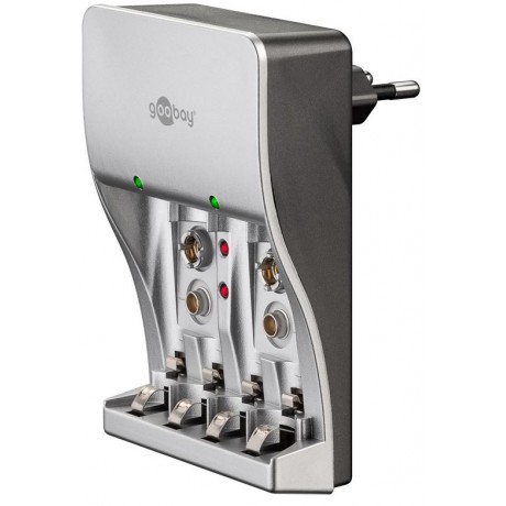 Carregador Universal de Pilhas Goobay AAA, AA, 9V