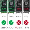 Adaptador AXAGON PCI-E NVMe M.2 SSD