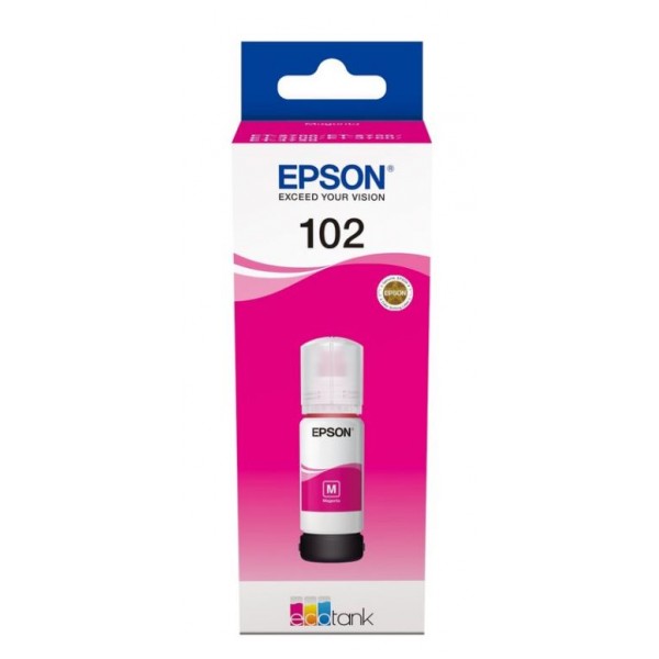 102 EcoTank Magenta ink bottle
