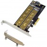MicroConnect PCIe x4 M.2 Key NMVe SSD Adapt
