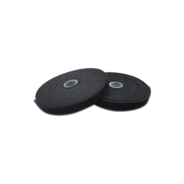 MicroConnect Velcro tape on roll, Black