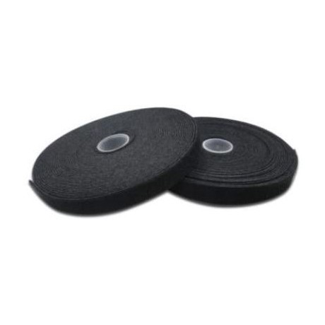 MicroConnect Velcro tape on roll, Black