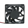 Ventilador 70mm sleeve velocidade media conector 3 pinos 12V