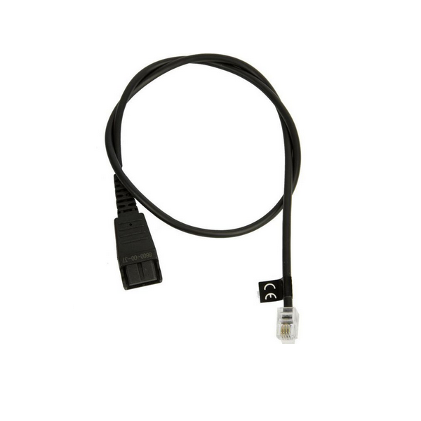 Jabra QD cord, straight, mod plug