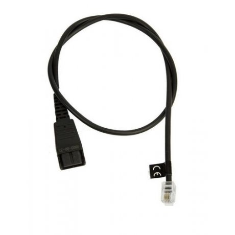 Jabra QD cord, straight, mod plug