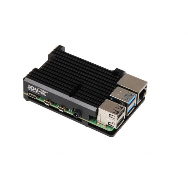 Caixa em alumínio resistente para Raspberry Pi 4 - JOY-IT