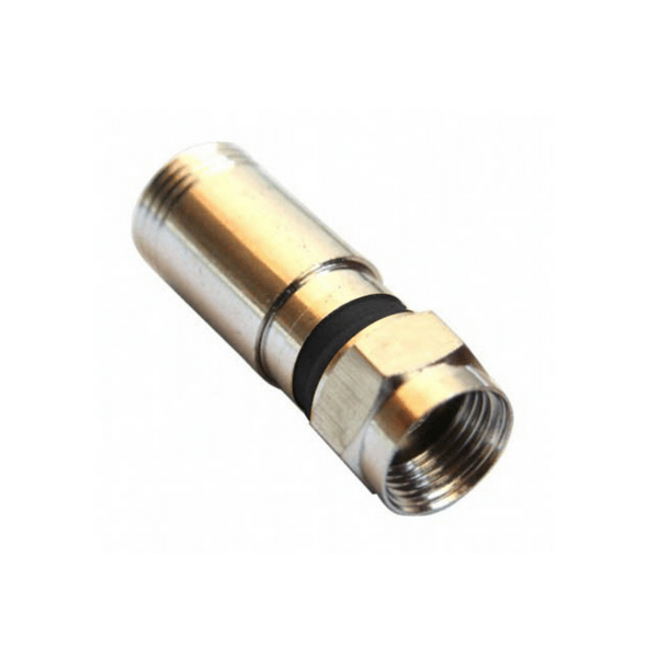 Ficha F de compressão p/ cabo RG6 Ø6,8/5,0mm - Iberosat FCM6E