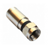 Ficha F de compressão p/ cabo RG6 Ø6,8/5,0mm - Iberosat FCM6E