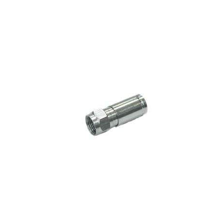 Ficha F de compressão para cabo RG6 Ø7mm - Ekselans CCP6