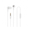 Auscultadores In-Ear estéreo Jack 3.5mm c/ microfone - branco - Nedis HPWD2020WT