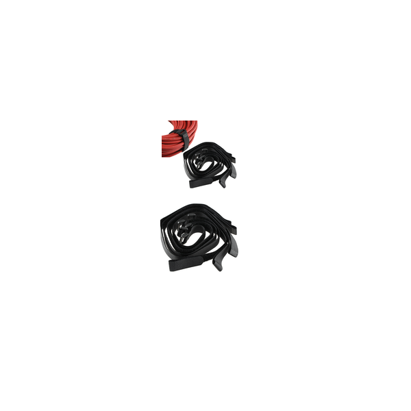 Abraçadeiras de velcro com fivela de plástico 500x20mm - preto - [5unid.]