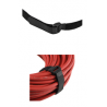 Abraçadeiras de velcro com fivela de plástico 500x20mm - preto - [5unid.]
