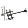 Suporte teto extensível para LCD 42-65" 107-165cm 45Kg preto