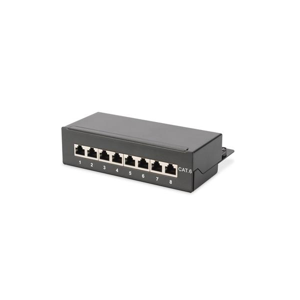 Desktop CAT6 patch panel shielded8-port RJ45 8P8C