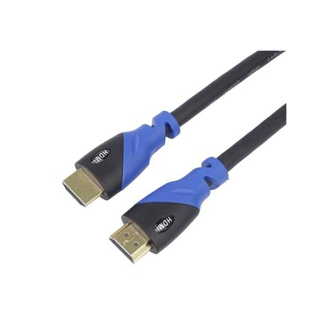 Cabo HDTV 4K@60Hz HDMI2.0 cable Color+gold plated 0.5m
