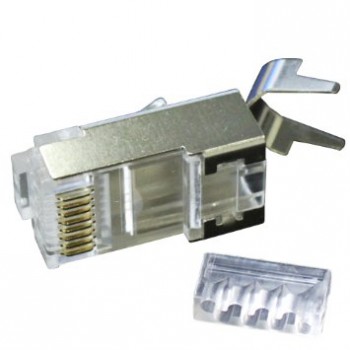 Ficha RJ45 Blindada CAT6 AWG23