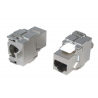 Conetor Keystone jack RJ45 Cat.6 toolless c/sup.branco