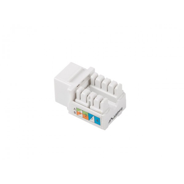 Conetor UTP RJ45 Cat.5E auto cravar F branco
