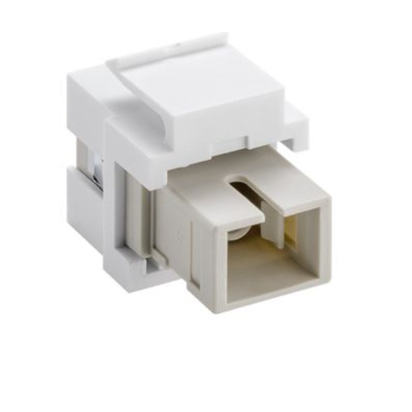 Adaptador Keystone Acoplador F.O. SX SC-SC branco