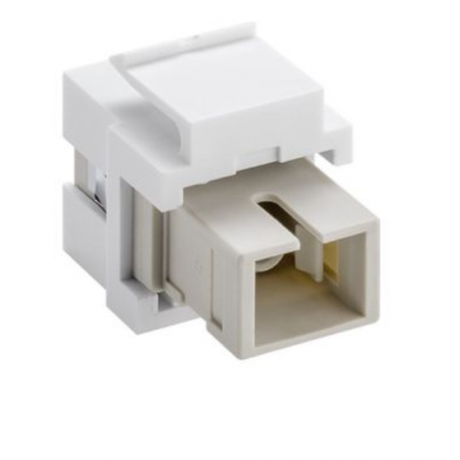 Adaptador Keystone Acoplador F.O. SX SC-SC branco