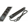 Régua 19" 7 tomadas s/interrup. proteção 16A 3500W 250V