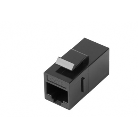 Conetor Kesytone F/F RJ45 UTP Cat.6 preto