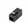 Conetor Kesytone F/F RJ45 UTP Cat.6 preto