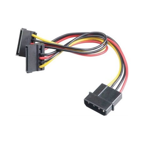 Cabo conversor Molex - 2x SATA