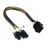 Adaptador de alimentação 8pin M - 8pin F