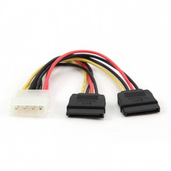 Cabo alimentação Molex 4pin - 2x SATA