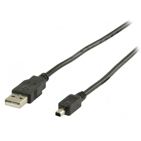 Cabo USB 2.0 Tipo A - Mini B 4pin