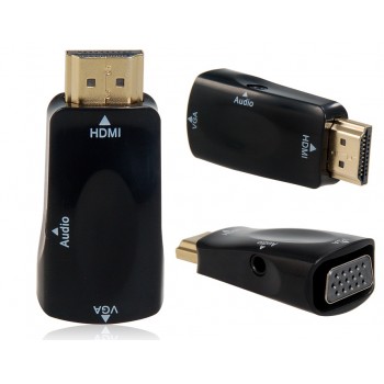 Conversor HDMI - VGA + Audio