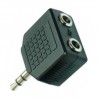 Adaptador Stereo jack 3.5 - 2x3.5