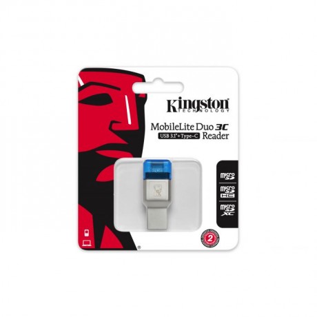 Leitor de Cartões de Memória MicroSD USB3.1 + Tipo-C