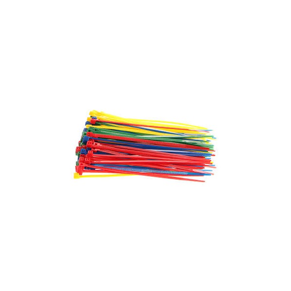 Abraçadeiras multicor 2.5x100mm