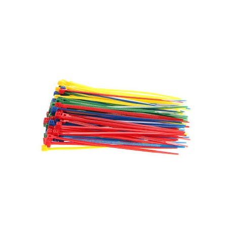 Abraçadeiras multicor 2.5x100mm