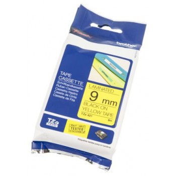 Fita laminada, texto preto...